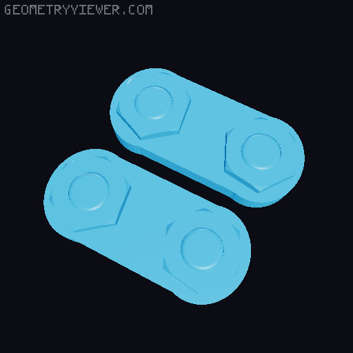 270 Degree Geared Hinges (V2) for K1/K1 Max/K1C. Easy print option. Not print in place. 3D model thumbnail