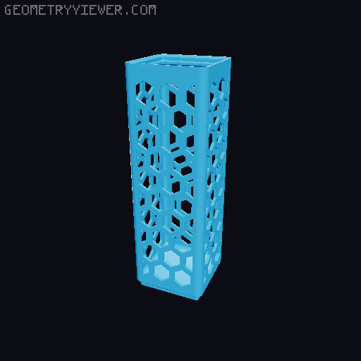Gridfinity Hex Bins all sizes 3D model thumbnail