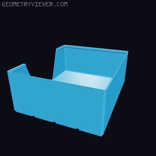 Gridfinity wall cutout collection 3D model thumbnail