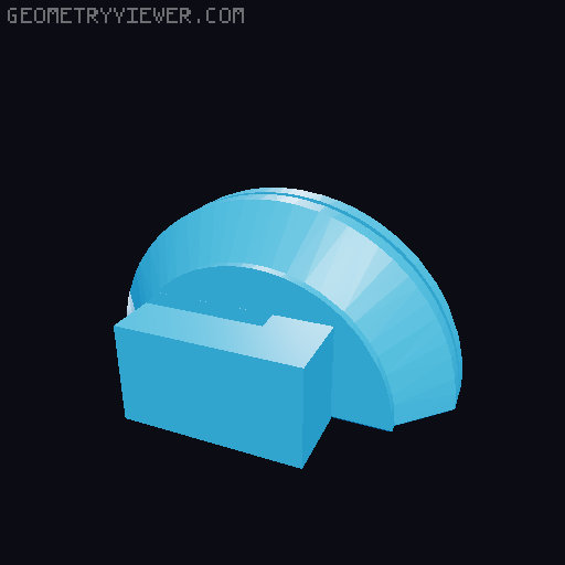Multiconnect for square pegboard 3D model thumbnail