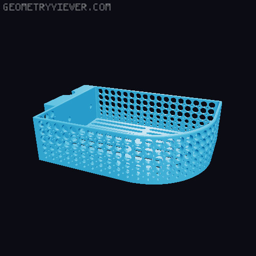 Shower Basket (XXL Circle Edition) 3D model thumbnail