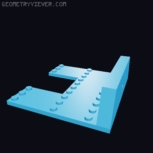 Wall Mounts for LEGO Sets 3D model thumbnail
