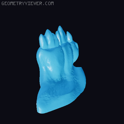 Cat Skull Mask 3D model thumbnail