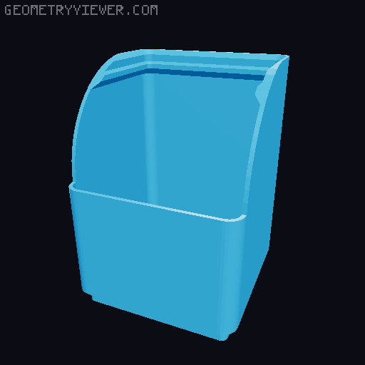 Gridfinity rouded bins collection all sizes 3D model thumbnail