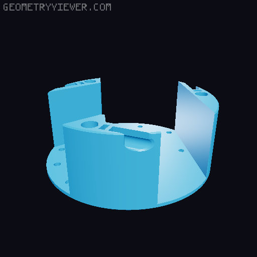Base with drawers for Galileo microscope 3D model thumbnail
