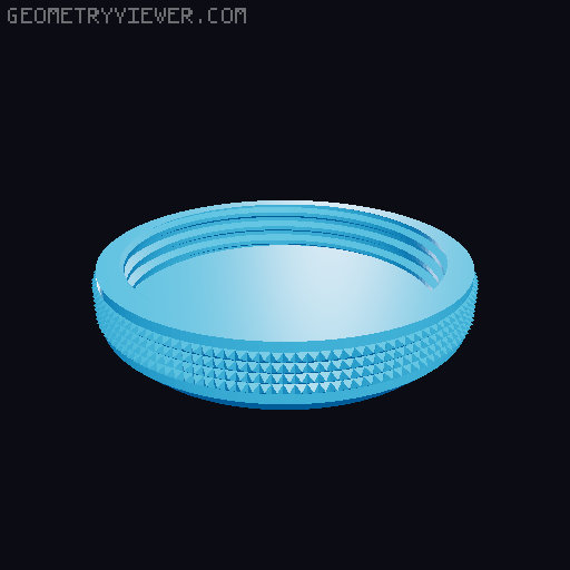 Stacking Threaded Jar 3D model thumbnail