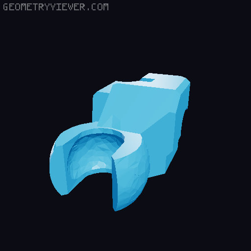 Remade! B.B.1 arm and hands 3D model thumbnail