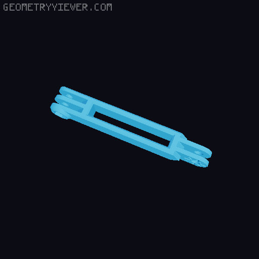 Anti-droop detented arms for Modular Mounting System 3D model thumbnail
