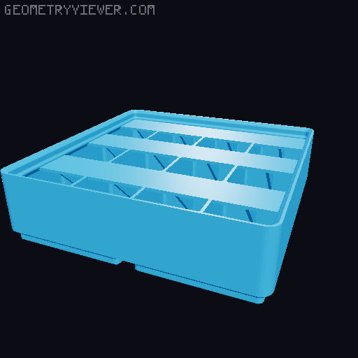 Gridfinity Ultra Light Bins - Divider Label Edition 3D model thumbnail