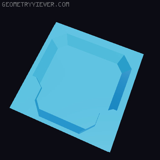 Wall Control Packout Cleats 3D model thumbnail