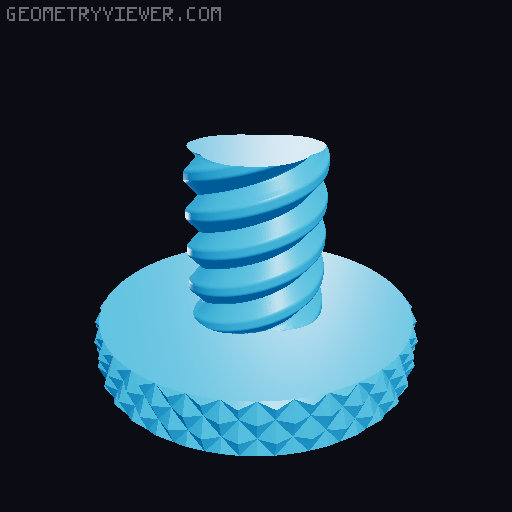Beacon Ventilation Knob for Core One 3D model thumbnail