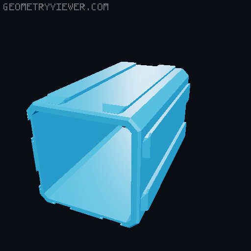 Modular Organizer 3D model thumbnail