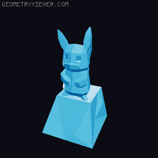 TECLAS ESTILO LOWPOLY 3D model thumbnail