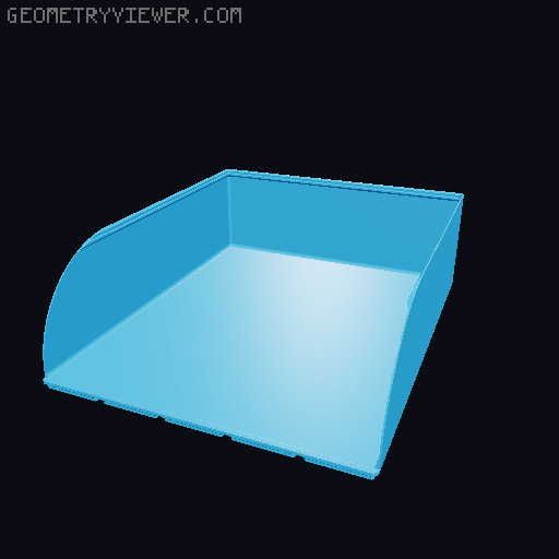 Gridfinity rouded bins collection all sizes 3D model thumbnail
