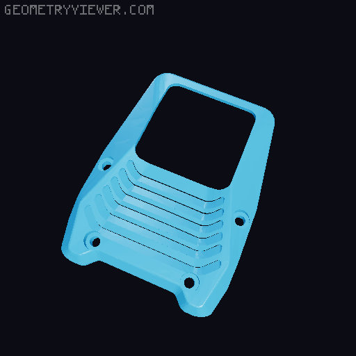 Hero Me Gen 7 part cooling for stock Neptune 3 Pro/Plus/Max Dual 5015 Cooling Shroud 3D model thumbnail