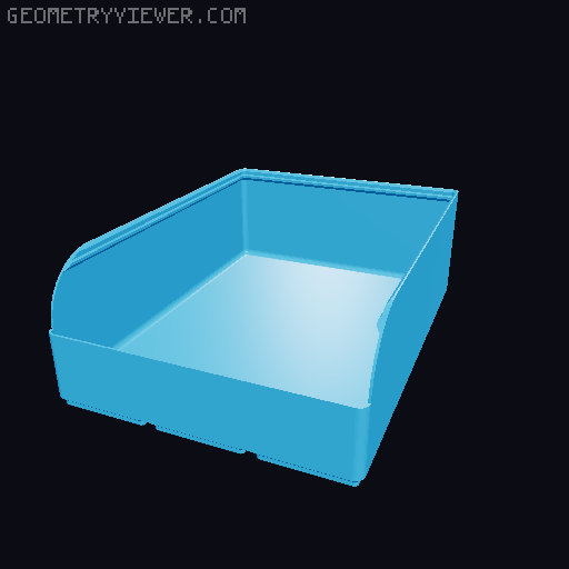 Gridfinity rouded bins collection all sizes 3D model thumbnail