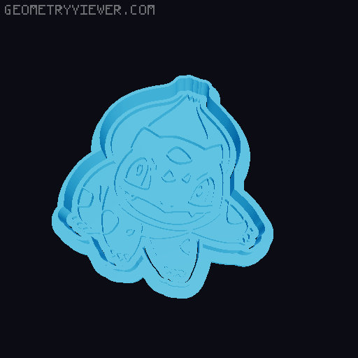 Pokemon Cookie cutter Set - PART 001 3D model thumbnail