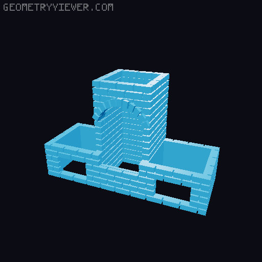 OUTDOOR BRICK BAR-B-QUE 1:87 HO SCALE 3D model thumbnail