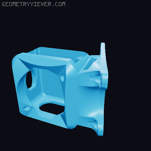 T4 Max FOV Action 2 DJI TPU Drone Mounts 3D model thumbnail