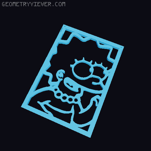 Lisa Simpson - Wall Art 3D model thumbnail