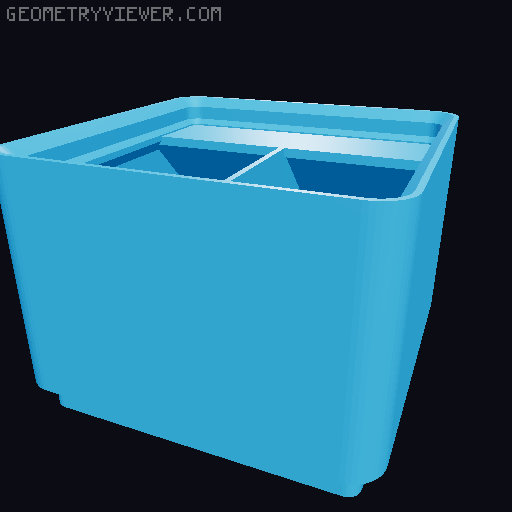 Gridfinity Bin Generator 3D model thumbnail