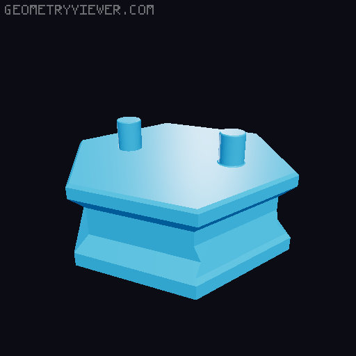 The HIVE - Modular Hex Drawers 3D model thumbnail