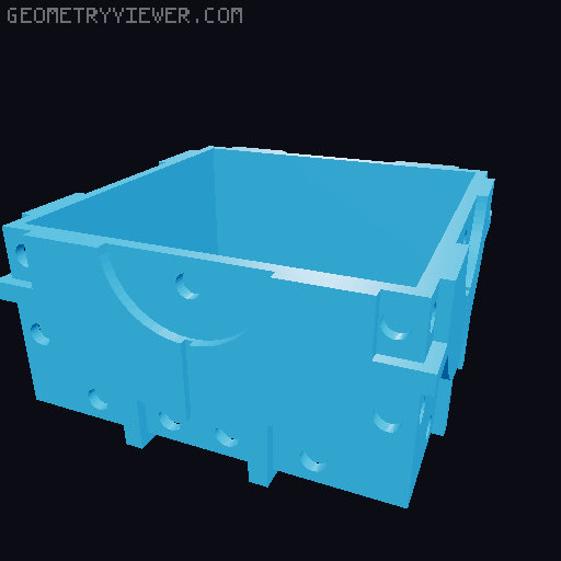 Companion cube MTG deck box 3D model thumbnail