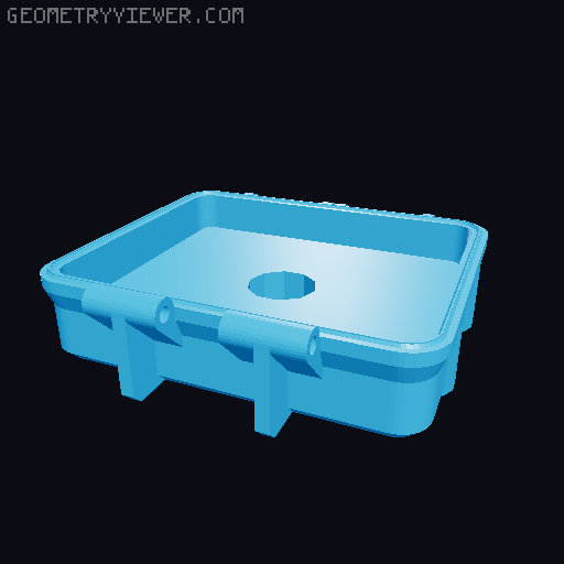 Rugged Transport box for DnD/Warhammer Figure 3D model thumbnail