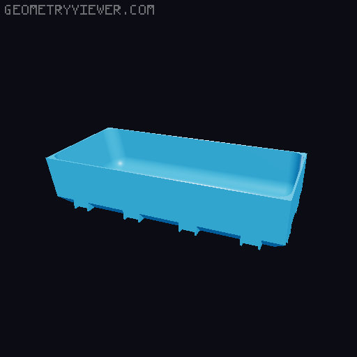 Modular Drawer Organizer Remix 3D model thumbnail