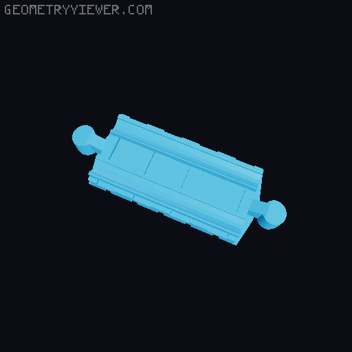 Wooden railway bridge system for Fischertechnik 3D model thumbnail