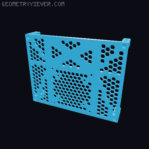 Modular 10 Inch Server Rack - Reworked 3D model thumbnail