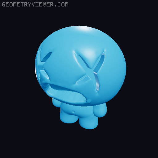 ??? Blue Baby from Binding of Isaac  3D model thumbnail