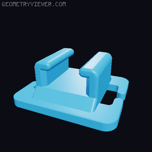 QUICK-CLIP system carabiner for a backpack 3D model thumbnail