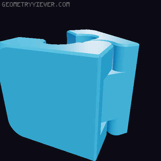 Magnetic Cable Clip Print In Place 3D model thumbnail