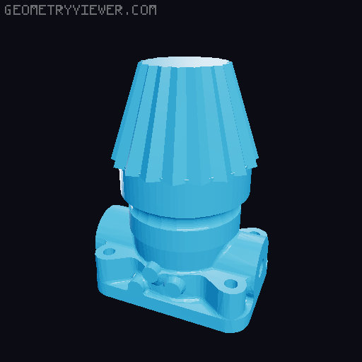 MINI Toyota 4 Cylinder Engine 22RE, Complete Working Model Mini Edition 3D model thumbnail