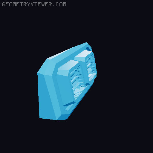 Sci-fi Battleship/Carrier  3D model thumbnail