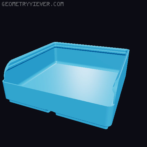 Gridfinity rouded bins collection all sizes 3D model thumbnail