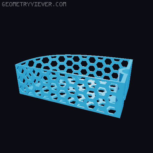 Shower basket 3D model thumbnail