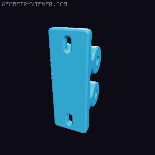 Ultra Strong Latch for Drawers or Closets 3D model thumbnail
