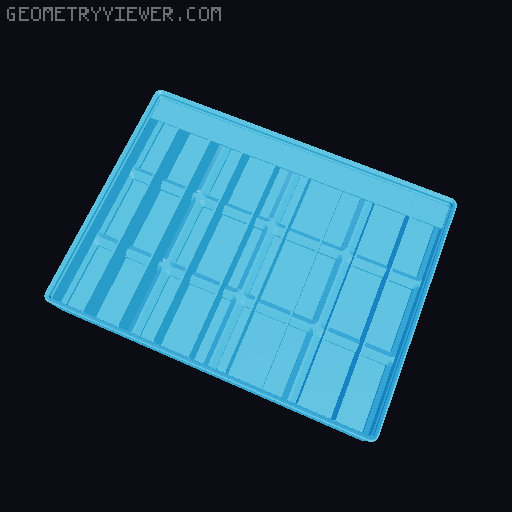 Gridfinity Ultra Light Bins - Divider Label Edition 3D model thumbnail