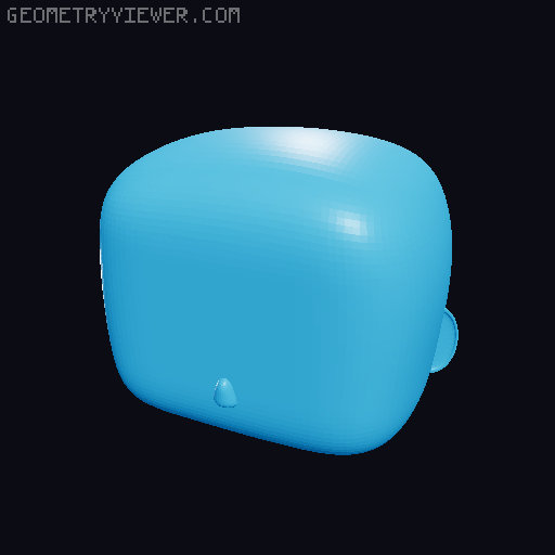 Male Funko Pop Template With Seperated Parts 3D model thumbnail