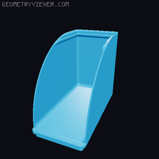 Gridfinity rouded bins collection all sizes 3D model thumbnail