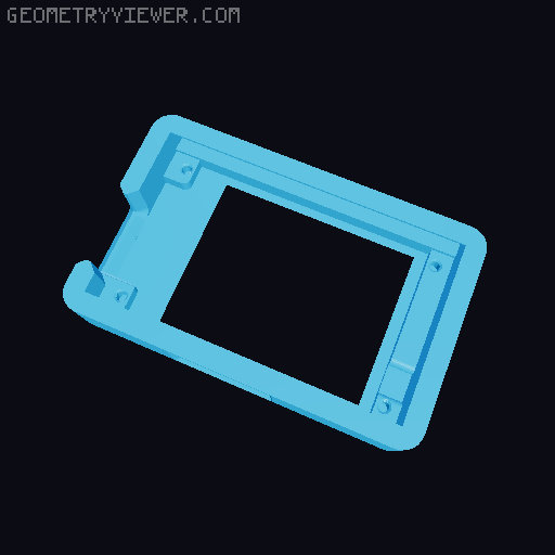 CYD (cheap yellow display) generic enclosure (USB C + Micro USB) 3D model thumbnail