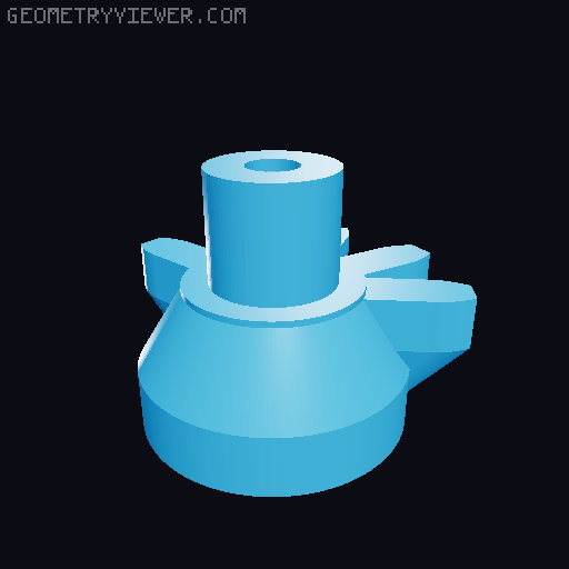 Xbox One controller mini wheel 3D model thumbnail