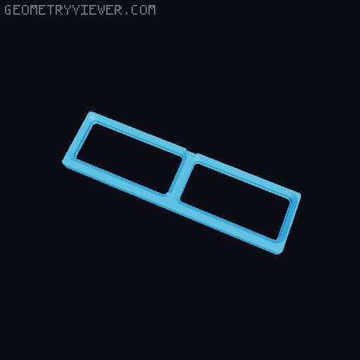Gridfinity Clip Base - Half Grid Spacers 3D model thumbnail