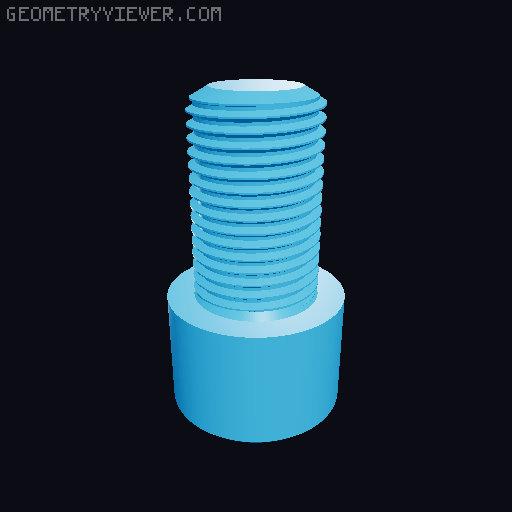 Hundreds of Metric Allen Screws with Cylindrical Head M2 up to M64 3D model thumbnail