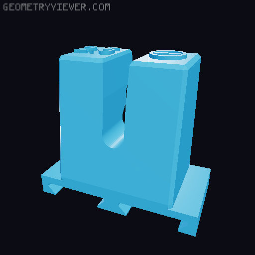 Multiboard - WERA Kraftform MultiConntect mounts REMIX 3D model thumbnail