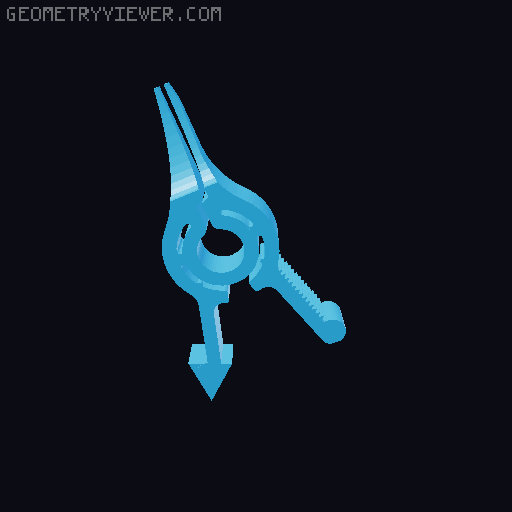 FULLY 3D PRINTABLE MINIFIGURE PAINTING ARM CLIP THING 3D model thumbnail