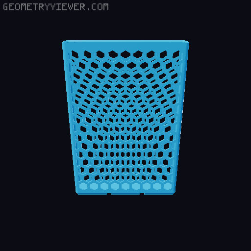 Gridfinity Hex Bins all sizes 3D model thumbnail