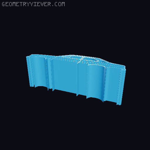 Car silhouettes! different models 3D model thumbnail